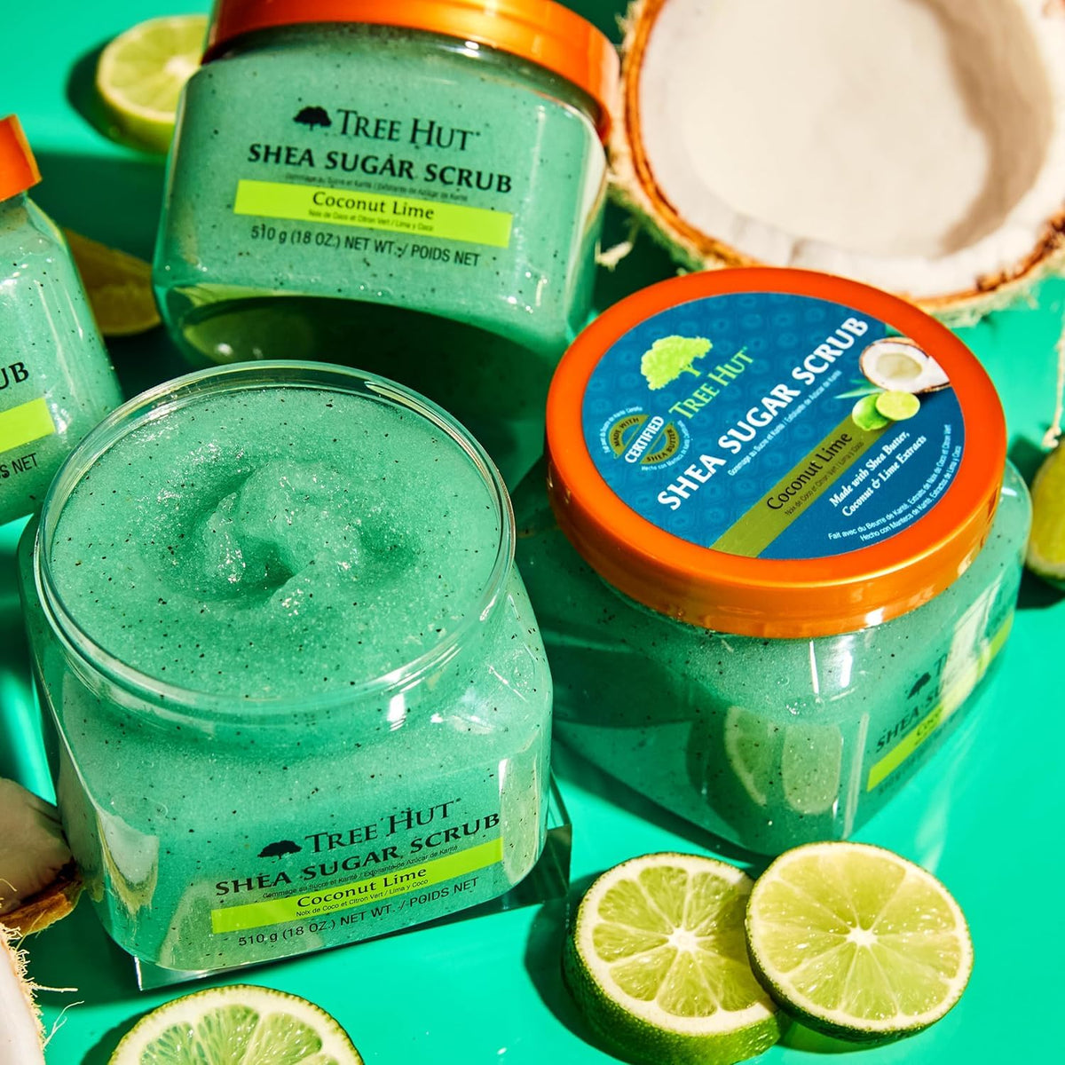 Tree Hut Vanilla Body Scrub, Exfoliating Sugar Scrub, Vegan, 18 Oz