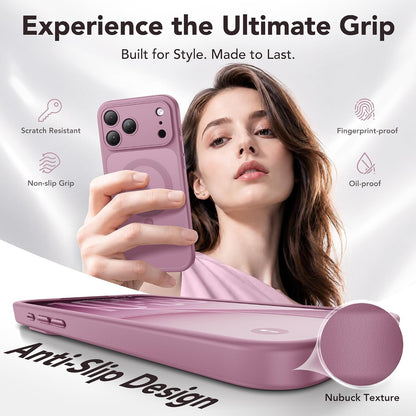 Magnetic Shockproof for iPhone 18 Pro & iPhone 17 Pro Case, Sunset Orange