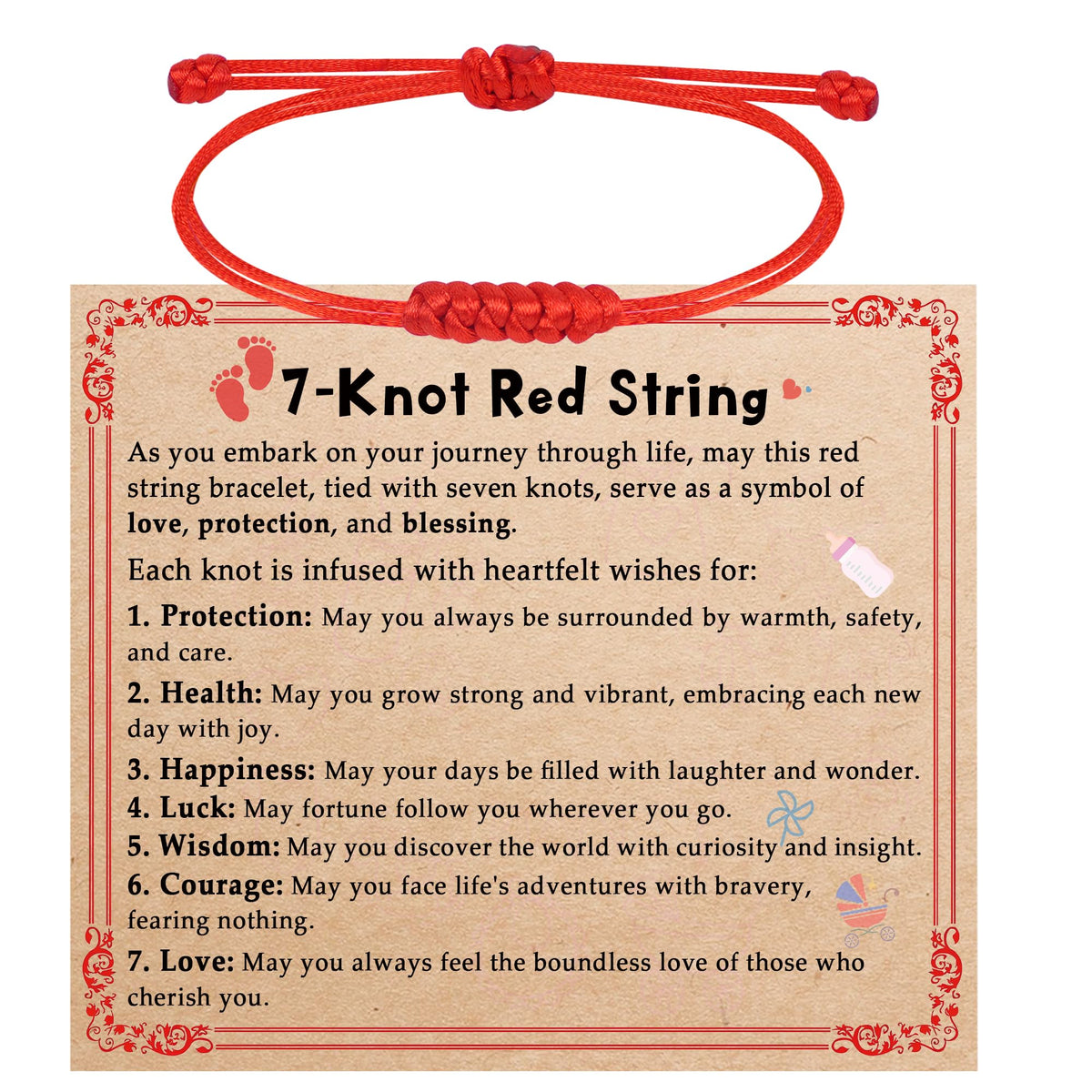 Red Bracelet for Women Men Red String Bracelet Baby Protection Gift
