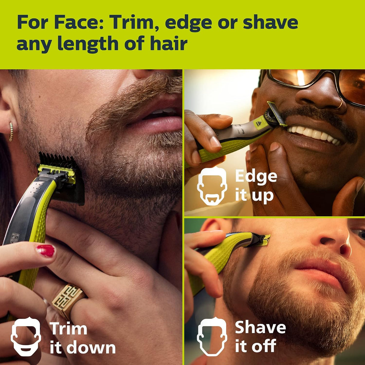 Philips Norelco OneBlade 360 Hybrid Face + Body Trimmer and Shaver