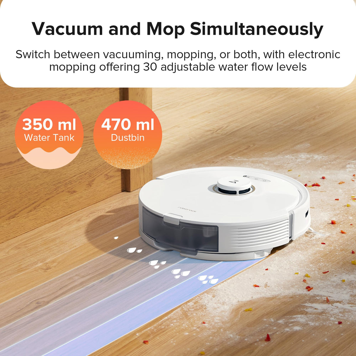 roborock Q7 M5+ Robot Vacuum and Mop, Up to 7-9 Weeks Self-Empty, 10000Pa
