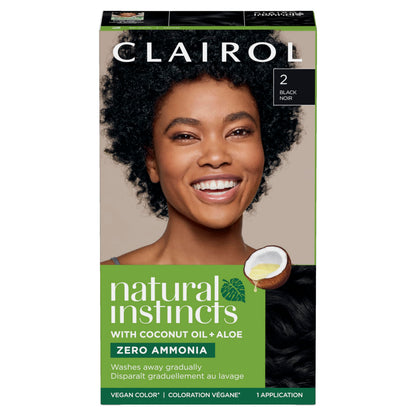 Clairol Natural Instincts Demi-Permanent Hair Dye, 4 Dark Brown | 1 Pack