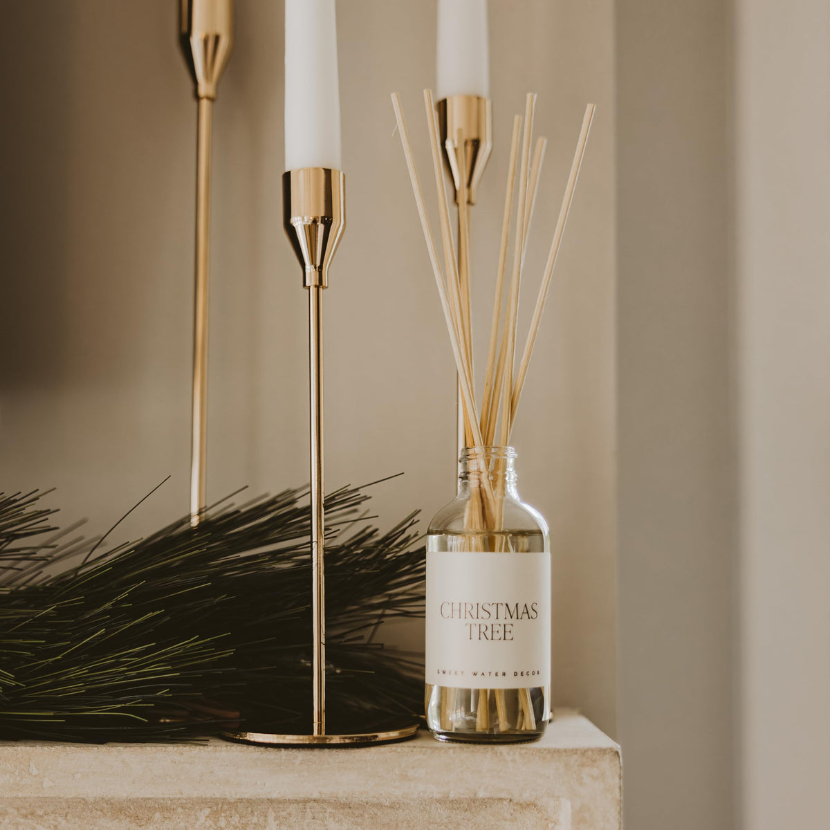 Sweet Water Decor Spa Day Reed Diffuser Set - Sea Salt, Jasmine, Wood, and Cream Scented Diffuser - Relaxing Spa Scent Diffusers for Home, Long Lasting Fragrance, Made in the USA