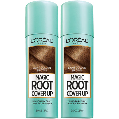 L'Oreal Paris Magic Root Gray Hair Cover Up, Medium Brown, 2 oz, 2 Count