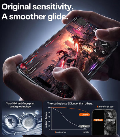 TORRAS Military-Grade Unbreakable for iPhone 18 Pro Screen Protector 2-Pack