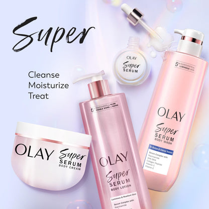 Olay Super Serum Body Wash for Women, For Extra Dry Skin, 28 fl oz