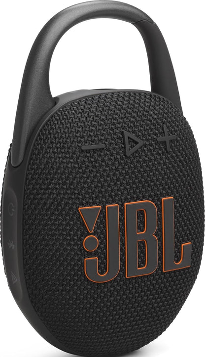 JBL Clip 5 - Ultra-Portable, Waterproof & Dustproof Bluetooth Speaker, Big JBL Pro Sound with Punchy bass, Integrated Carabiner, Up to 12 Hours of Play, Made in Part with Recycled Materials (Black)