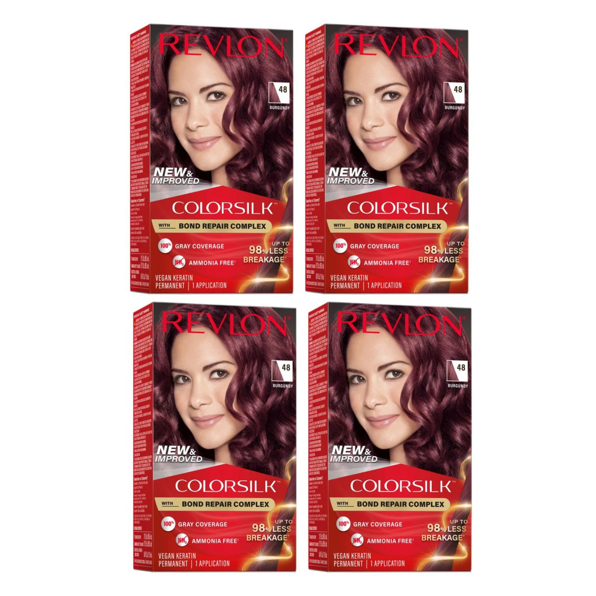 Revlon ColorSilk with Bond Repair Hair Color, 51 Light Brown, 3pk