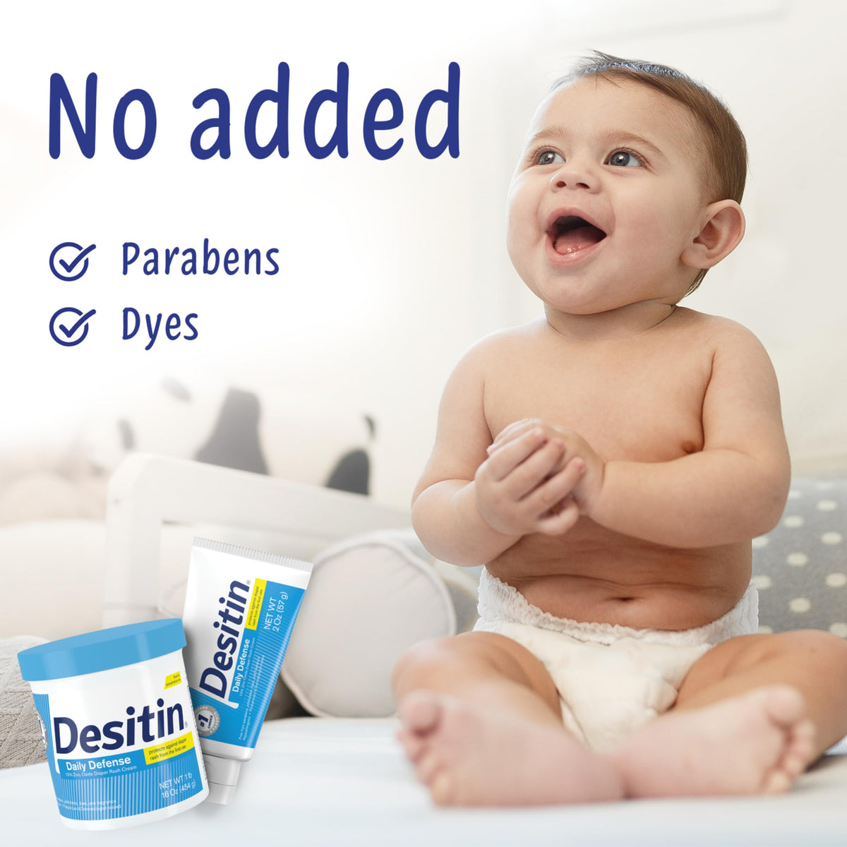 Desitin Daily Defense Diaper Rash Cream, 13% Zinc Oxide, 16 oz