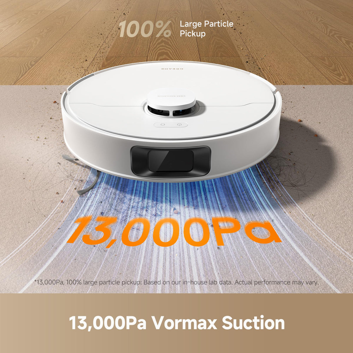 dreame D20 Pro Plus Robot Vacuum and Mop, Detangling DuoBrush for Pet Hair