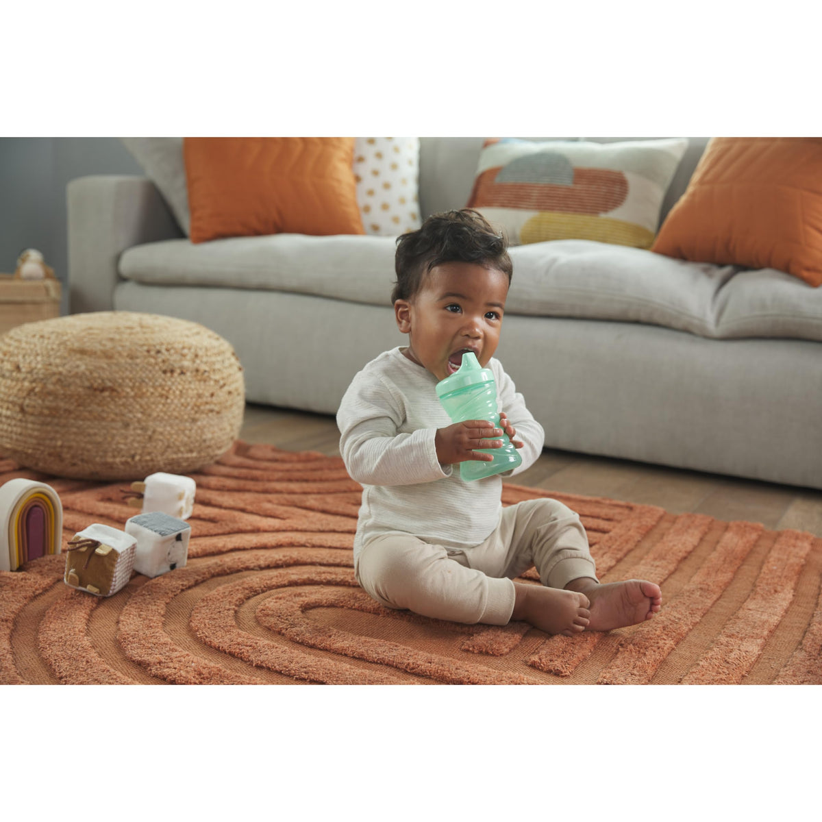 NUK Learner Cup, Ms. Rachel, 10 oz, 8+ Months, 2 pack – Soft Spout, Easy-Grip Handles, BPA Free, Spill Proof Transition Sippy Cup