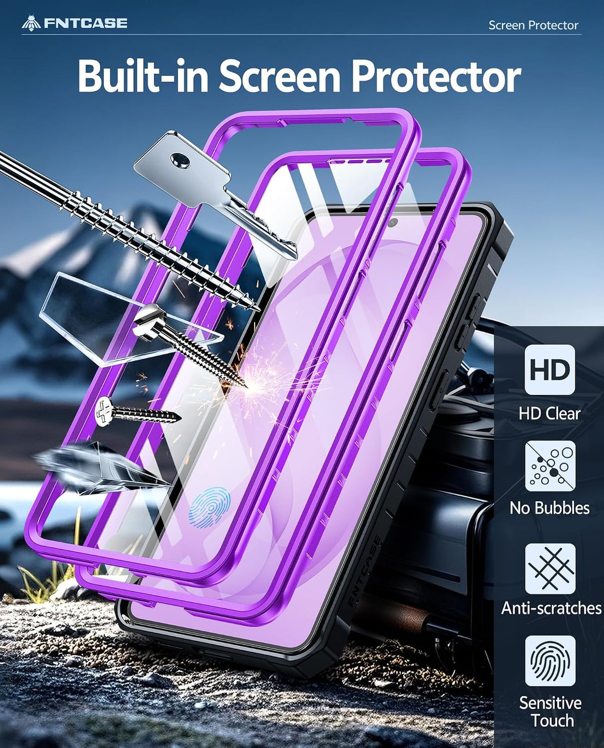 FNTCASE for Google Pixel 11 Pro XL Case with Built-in Screen Protector
