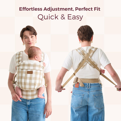 Momcozy PureHug Baby Carrier - Ergonomic, Cozy and Lightweight for 7-45 lbs