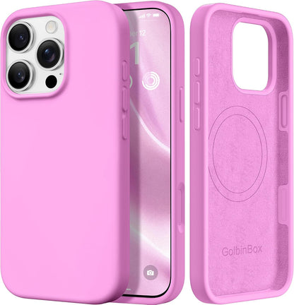 GolbinBox Magnetic for iPhone 13/14 Case, Silicone Cover, Blackcurrant