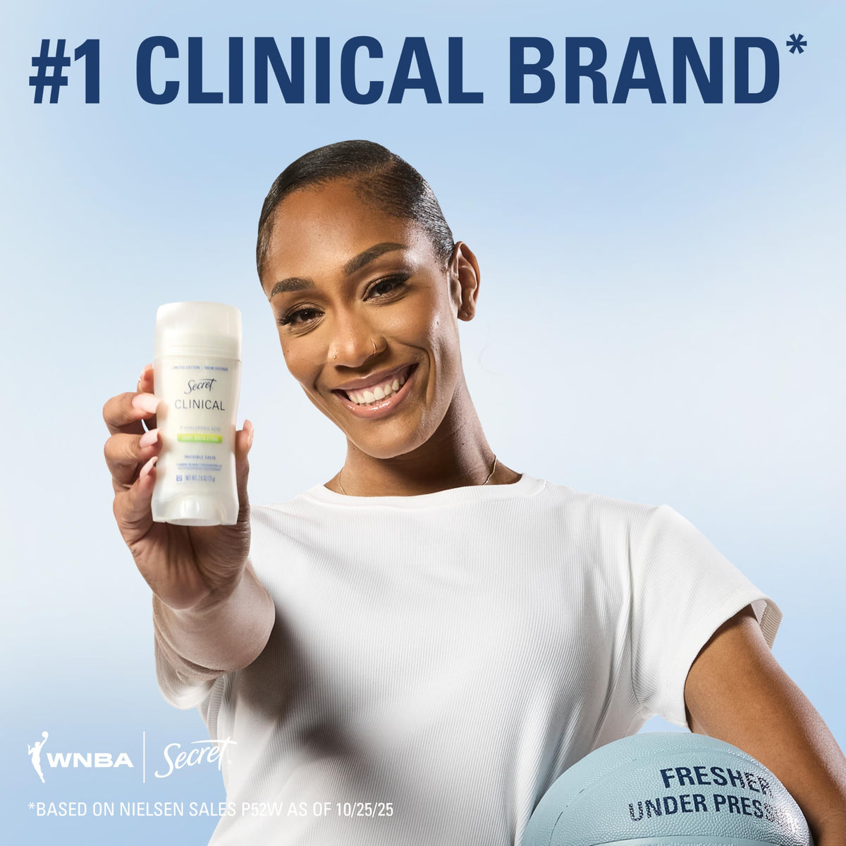 Secret Clinical Antiperspirant Deodorant for Women, Completely Clean 2.6 oz