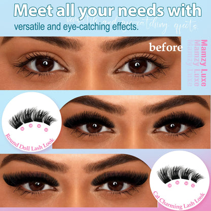 Lash Clusters Wispy 60D Eyelash Clusters 10-18mm Fluff Cluster Eyelash Extensions D Curl No Plastic Feel Individual Lashes Extension 240 Pcs Versatile False Eyelashes Clusters