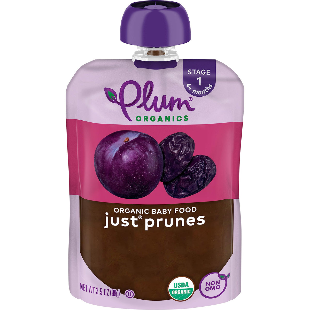 Plum Organics Stage 1 Organic Baby Food Pouch - Just Mangos, 12 Pack