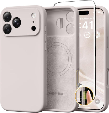 GolbinBox Magnetic for iPhone 13/14 Case, Silicone Cover, Blackcurrant