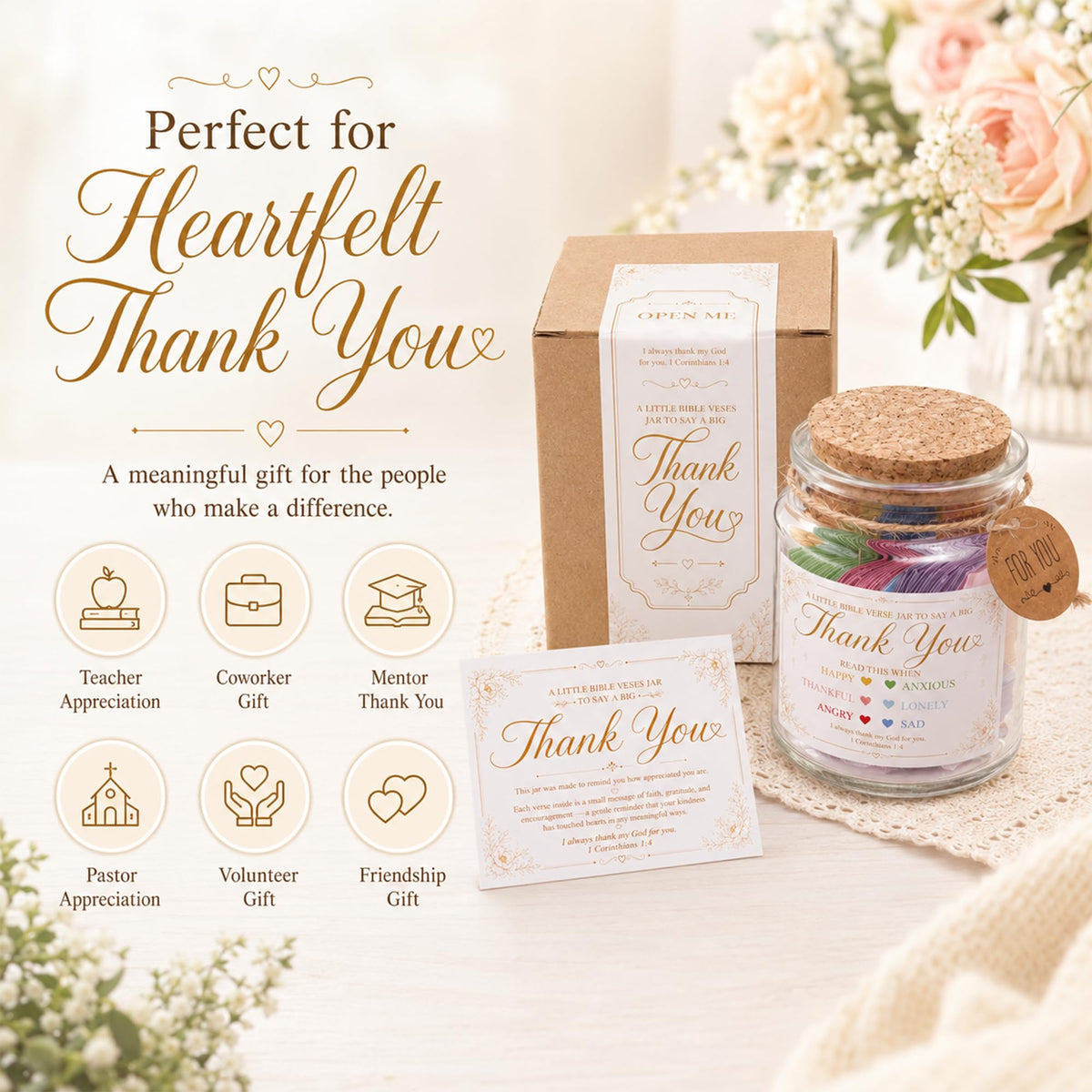 Read This When Bible Verses Jar – Birthday Gifts for Women, Christian Gifts, Christmas Gift for Women, Gift for Mom from Daughter
