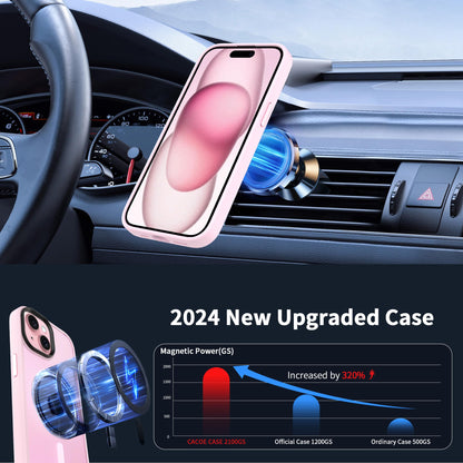 CACOE Magnetic Case for iPhone 17 6.3 inch, Light Purple