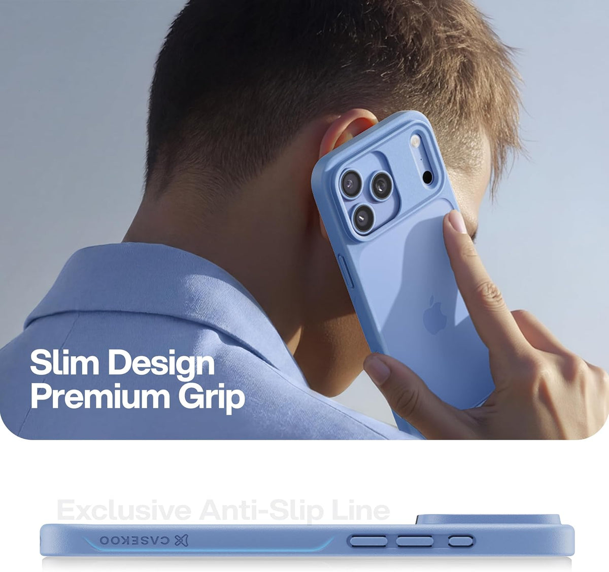 CASEKOO for iPhone Air Case, Crystal Clear, Patented Anti-Yellowing, Slim