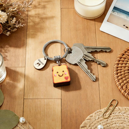 Toast Keychain for Girls New Beginnings Congratulations Gifts