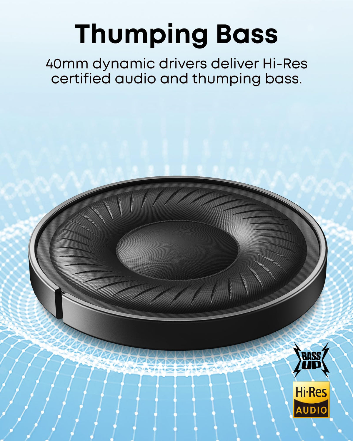 soundcore by Anker Q20i Hybrid Active Noise Cancelling Headphones, Black