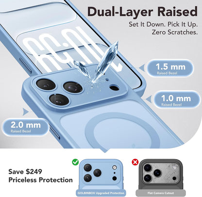 Magnetic Shockproof for iPhone 18 Pro & iPhone 17 Pro Case, Sunset Orange