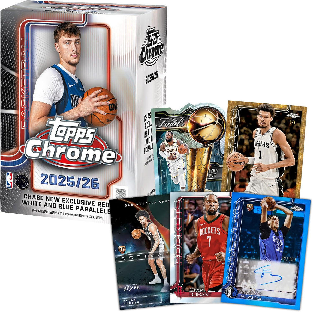 2025-26 Topps Chrome NBA Basketball - Factory Sealed - Value Box