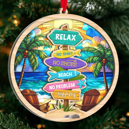 Sea Turtle Gift for Women, Mom & Daughter Christmas Ornament with Card
