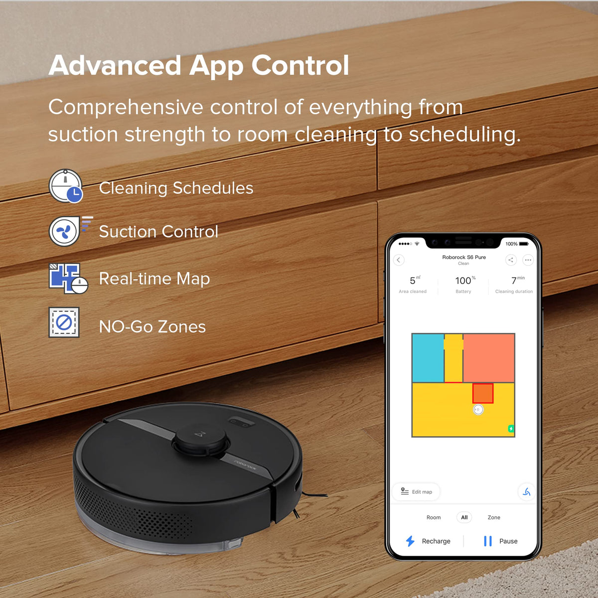 roborock Q7 L5 Robot Vacuum and Mop Combo, 8,000Pa Suction