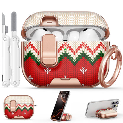 for AirPods Pro 2nd/1st Case (2023-2019)-Purple Bell Flower