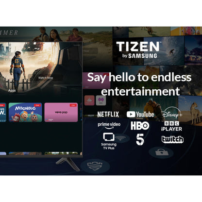 HYE 43" LED Smart TV - 4K Ultra HD, Samsung Tizen OS & Gaming Hub, Black