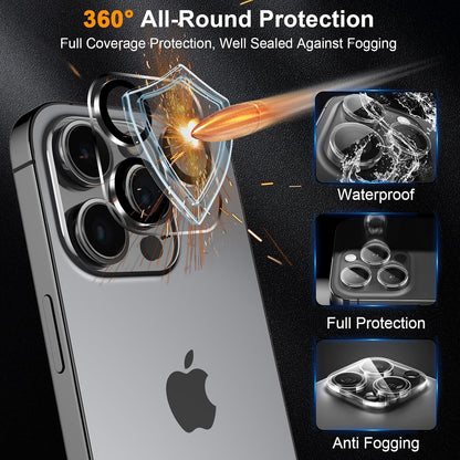 SIBEITU 3+3 Pack Screen Protector + Camera Lens Protector for iPhone 14 Pro