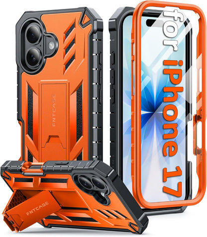 FNTCASE for iPhone 16 Case with Belt Clip and Built-in Screen Protector