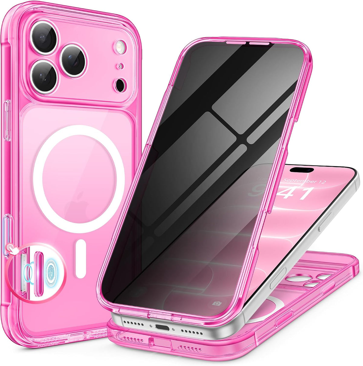 BERFY for iPhone 16 Pro Max Case, Fit for MagSafe