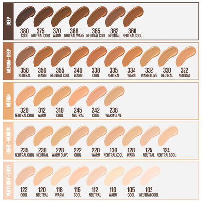 Maybelline Fit Me Matte + Poreless Liquid Oil-Free Foundation Makeup, Sun Beige, 1 Count (Packaging May Vary)