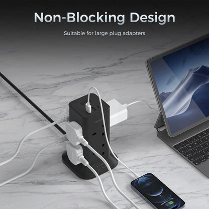 TESSAN Tower Extension Lead 5M with USB C Slots