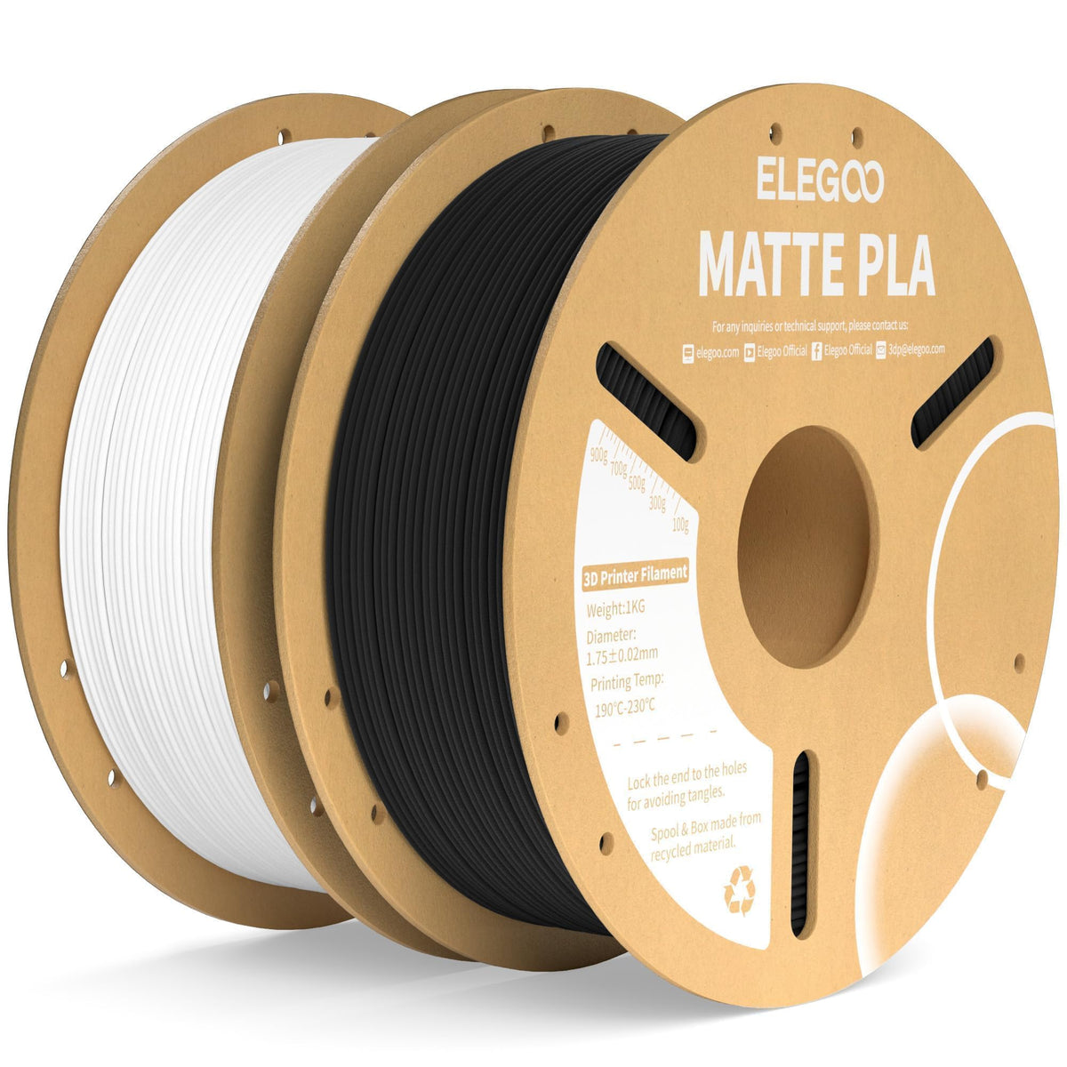 ELEGOO Matte PLA 3D Printer Filament Navy Blue 1KG 1.75mm