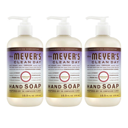 MRS. MEYER'S CLEAN DAY Liquid Hand Soap, Lemon Verbena, 12.5 fl oz, 3 Pack