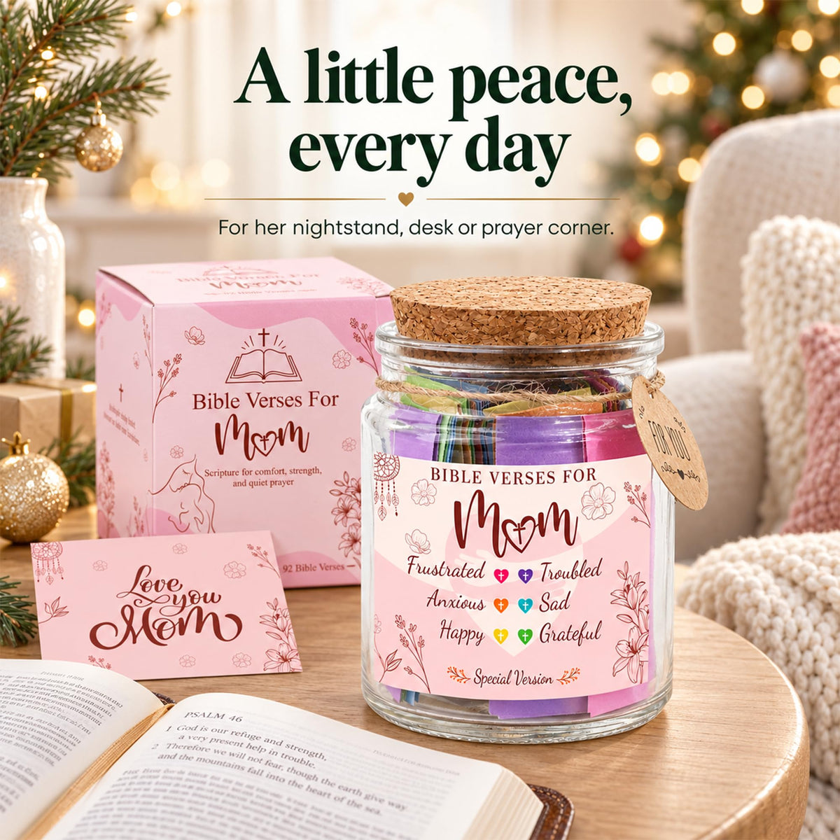 Read This When Bible Verses Jar – Birthday Gifts for Women, Christian Gifts, Christmas Gift for Women, Gift for Mom from Daughter