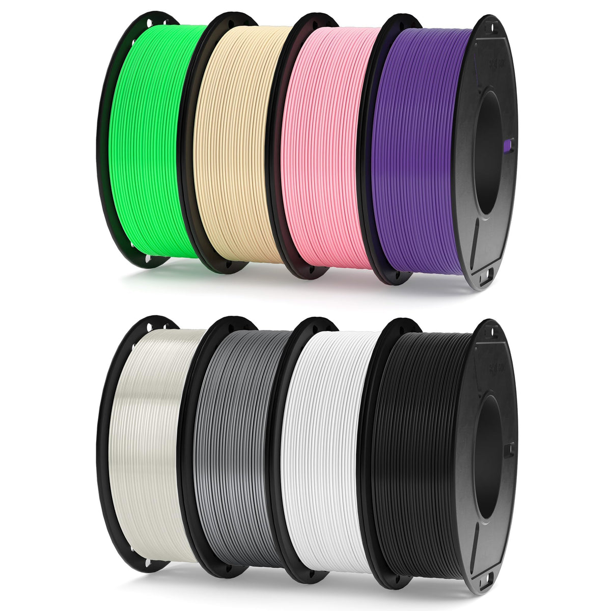 ELEGOO PLA Plus 3D Printer Filament 1.75mm White 2KG, Tougher & Stronger