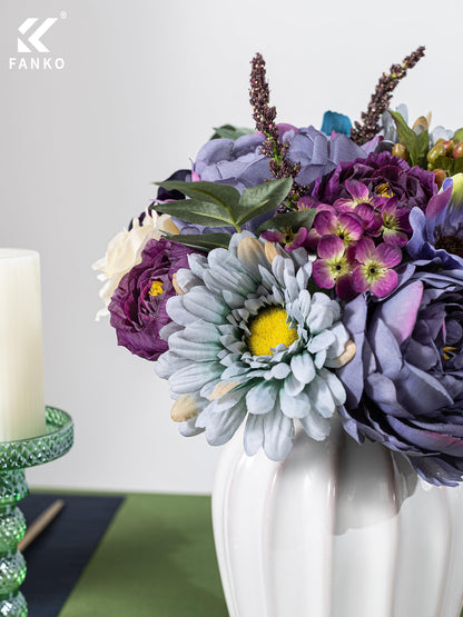 Fall Artificial Flowers DIY Bouquet Combo Faux Rose for Home Decor