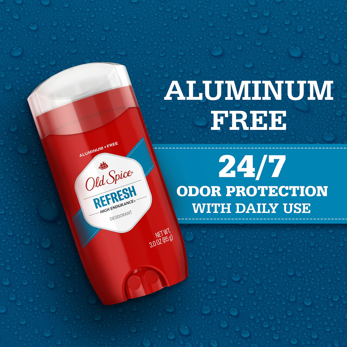 Old Spice Deodorant for Men, Aluminum Free, Sport Scent, 3.0 oz Pack of 3