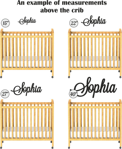 Personalized Wooden Name Sign for Nursery Wall Letters Custom Baby Name Sign for Wall Room Decor