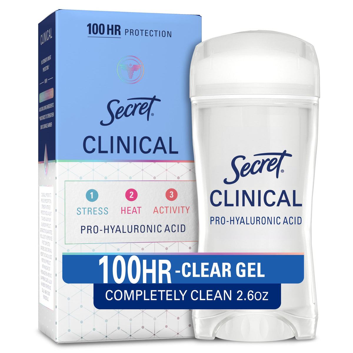 Secret Clinical Antiperspirant Deodorant, Completely Clean 2.6 oz Pack of 2
