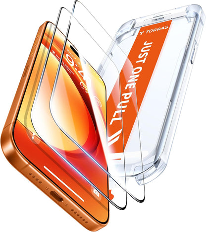 TORRAS Military-Grade Unbreakable for iPhone 18 Pro Screen Protector 2-Pack