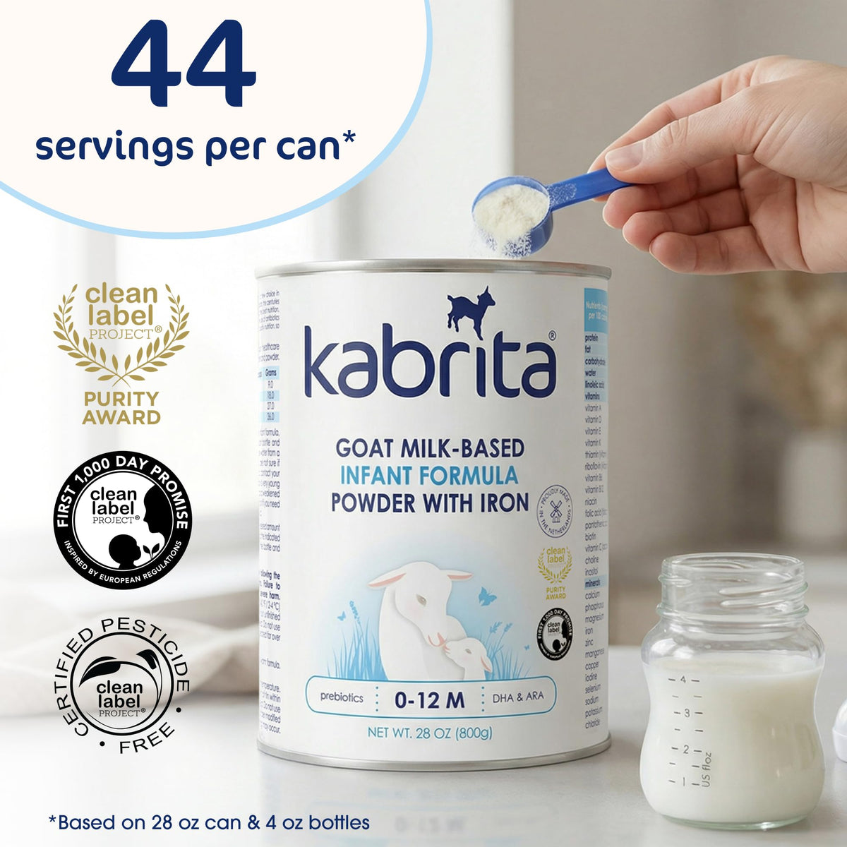 Kabrita Goat Milk Infant Formula Powder, Gentle Digestion, Non-GMO, 14 oz