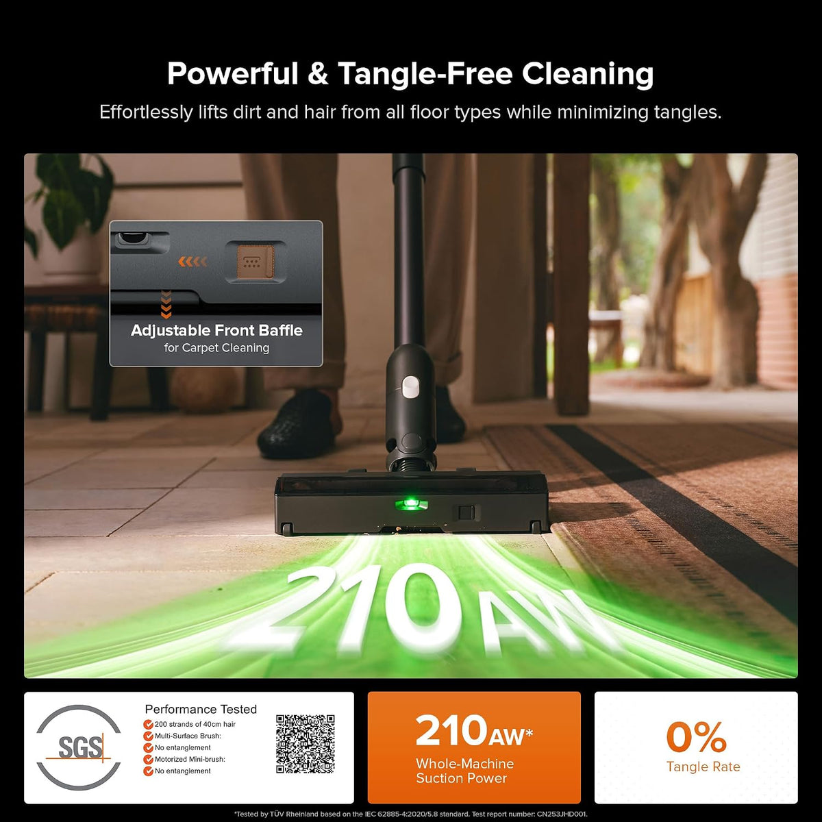 roborock H60 Hub Ultra-N Cordless Stick Vacuum with Auto-Empty Dock, 210AW