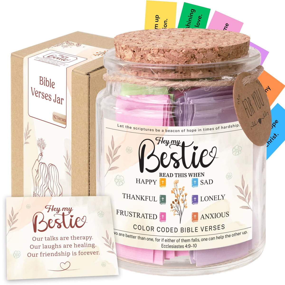 Read This When Bible Verses Jar – Birthday Gifts for Women, Christian Gifts, Christmas Gift for Women, Gift for Mom from Daughter